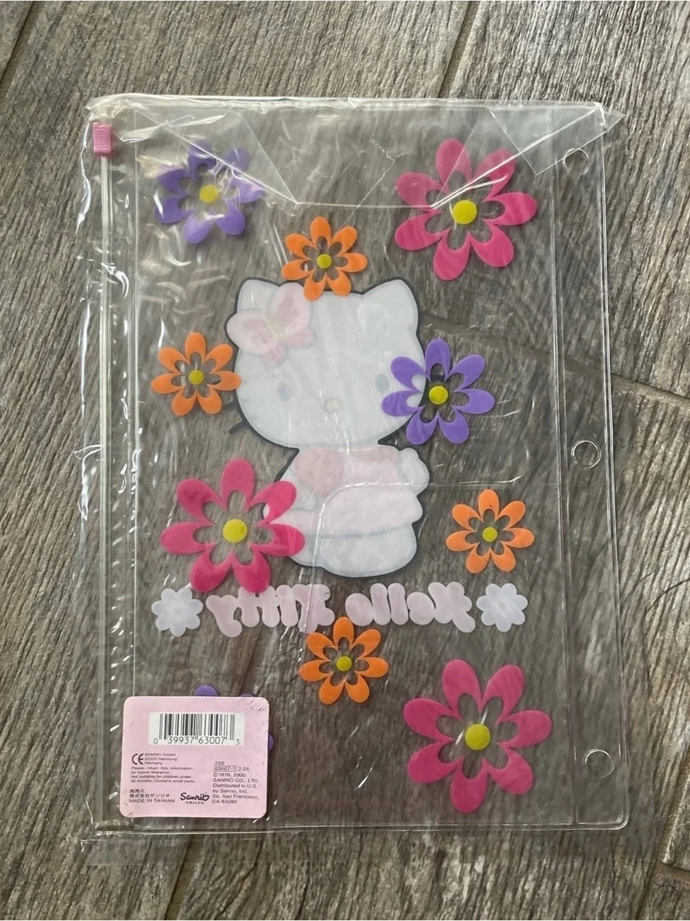 Sanrio Hello Kitty Vintage 2000 Binder Pencil Case NWT Rare